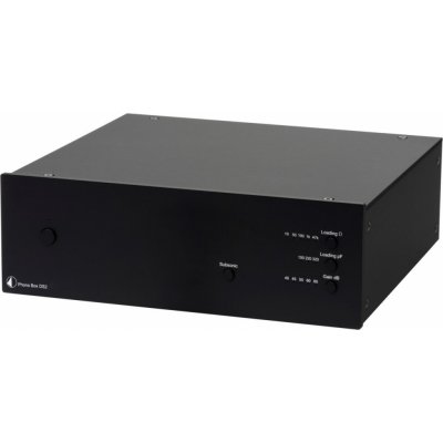 Pro-Ject Phono Box DS2 black UNI: Gramofonový předzesilovač pro systémy MM i MC,