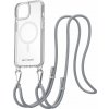 Kryt na mobil AlzaGuard Luxe Detach Lanyard Case Compatible with MagSafe for iPhone 15 sivý (AGD-PCF00008Y)