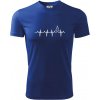 EKG Vianočný stromek - Pánske tričko Fantasy športové - M ( Kráľovská modrá )