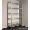 N5K Idea Kovový regál 7 políc 300 x 100 x 60 cm nosnosť 120 kg