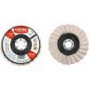 EXTOL PREMIUM Leštiaci kotúč filcový, šikmé lamely, Ø125x12mm stredne jemná plsť 8803387