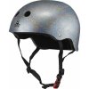 Triple Eight - Glitter Sweatsaver Skate Helmet Silver - helma Velikost: XL/XXL