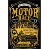 Ceduľa Motor Race Gasoline Station NewYork City Vintage style 30cm x 20cm Plechová tabuľa