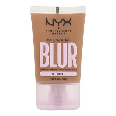 NYX Professional Makeup Bare With Me Blur Tint Foundation zmatňující make-up se středním krytím 18 nutmeg 30 ml