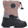 Detské zimné topánky zateplené nepremokavé snehové topánky ružové TIDE 24 EXANI Veľkosť: 27