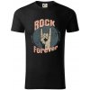 Rock forever ruka - Tričko z organickej bavlny - 2XL ( Čierna )