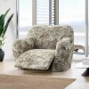 Bielastické poťahy MARMO béžové relaxačné kreslo (š. 70 - 90 cm) Doprava zadarmo