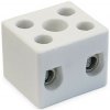 KSP 2/10 - Keramická svorkovnica, Al/Cu, 2x 2x10mm², 450V, 57A, 350°C