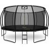 AGA Trampolína SPORT EXCLUSIVE 500 cm, čierna + ochranná sieť a rebrík