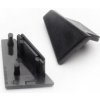 LEDprodukt Koncovky LED lišta ROHOVÁ - čierne (2ks)