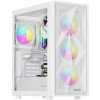 Počítačová skříň Genesis DIAXID 605 ARGB/Midi Tower/Transpar./Bílá (NPC-2173)