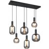 TRIO 319800632 DIVA závesné svietidlo 6xE27 čierna matná