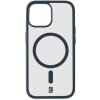 Zadný kryt Cellularline Pop Mag s podporou Magsafe pre Apple iPhone 15 Pro Max, transparentný / modrá