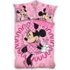 Carbotex Bavlnené obliečky 140x200 + 70x90 cm - Báječná Minnie