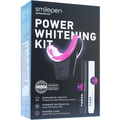 Smilepen POWER Whitening Kit & Care, 7-dňová kúra pre intenzívne bielenie zubov s bezdrôtovým LED akcelerátorom