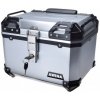 Plastový kufor AWINA 45L SILVER s opierkou imitácia hliníkového kufra