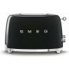 Hriankovač SMEG 50's Retro Style 2x2 čierny 950W (TSF01BLEU)