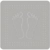 Protiskluzová podložka do vany Kleine Wolke Foot šedá 55x55 cm 4388189002