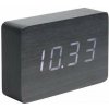 Dizajnový LED budík - hodiny 5653BK Karlsson 15cm (8714302612442)