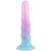 Lola Flow Unicorn silikonové dildo s vroubky 17 cm