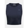 TOP PEAK PERFORMANCE W POWER CROPPED TOP BLACK