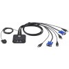 Aten CS-22U-A7 KVM prepínač pre 2xPC s VGA a USB portami