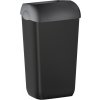 MARPLAST COLORED nástenný odpadkový kôš s vekom 23 l, ABS, čierna mat A74201NE-2