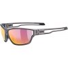 Uvex Sportstyle 806 - Smoke Matt/Red one size
