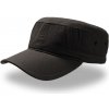 Atlantis Headwear Kšiltovka Army, vojenská, ripstop COT33051900299-black Černá UNI