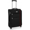AVANCEA Textilný cestovný kufor GP4555 2W čierny S 55x37x24 cm