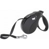 Vodítko Amigo Medium do 25kg - 5m popruh, čierne