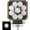 Pracovná LED lampa 9 LED flood OSRAM 20W 1133lm 12/24V štvorcová BIELE SVETLO
