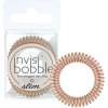 Tenká špirálová gumička do vlasov Invisibobble Slim Of Bronze and Beads - bronzová, 3 ks (IB-SL-PA-1-1002)