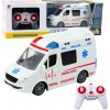 LeanToys Dálkové ovládání Sanitka RC Světla Zvuky Bílá 1:20