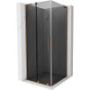 MEXEN/S - Velar L sprchovací kút, posuvné dvere 120 x 120, grafit, meď kartáčovaná - 871-120-120-33-65 871-120-120-43-65