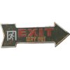 Ceduľa Exit 46x16 cm Plechová tabuľa
