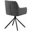 Sada 2 stoličiek látka Tipton, tmavosivá