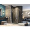Aquatek GLASS R10 100 × 80 cm CHRÓM sprchová zástena