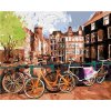 ZUTY Maľovanie podľa čísel BICYKLE V AMSTERDAME Rámovanie bez rámu a bez vypnutia plátna Rozmer 80x100 cm