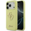 Zadný kryt Guess Liquid Silicone 4G Metal Logo na iPhone 17 Pro Yellow