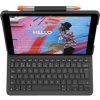 Logitech Slim Folio - Klávesnice a pouzdro - bezdrátový - Bluetooth LE - QWERTY - italská - oxfordská šedá - pro Apple 10.9-inch iPad (10. generace)