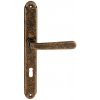 Dverové kovanie MP NI - ALT WIEN Štít (OBA - Antik bronz), kľučka ľavá / guľa, Otvor na cylindrickú vložku PZ, MP OBA (antik bronz), 72 mm