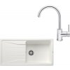 SET199 - Gránitový drez Blanco Sona XL 6 S biela + Kuchynská batéria Rosan Zerro JZ38101 chróm