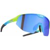 Neon FLAME, Crystal Yellow-Cyan matt/ Blue Športové okuliare s horným rámom
