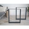 Treesome Robustní Železná Industrial Podnož Stolová Noha 2ks Antracit Rozměr: Š 70 x V 72 cm