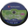 VERBATIM CD-RW(10-Pack)Spindle/8x-12x/High Speed/DLP/700MB