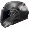 LS2 Helmets LS2 FF910 Advant II Jeans flip-up prilba, titánová, 3XL (65/66)