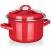 BANQUET Hrnec smaltovaný MILTON Red 16 cm, 2 l, s poklicí
