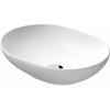 Mito Savio umývadlo 50x38 cm oválny pultové umývadlo biela K711-003