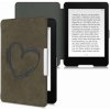 Puzdro KW Mobile Felt Brushed Heart - KW5492402 - pre Amazon Kindle Paperwhite 4 (2018) - hnedé (KW Mobile obal na Amazon Kindle Paperwhite 4 (2018), AutoSleep, motív Felt Brushed Heart, hnedý + záruk